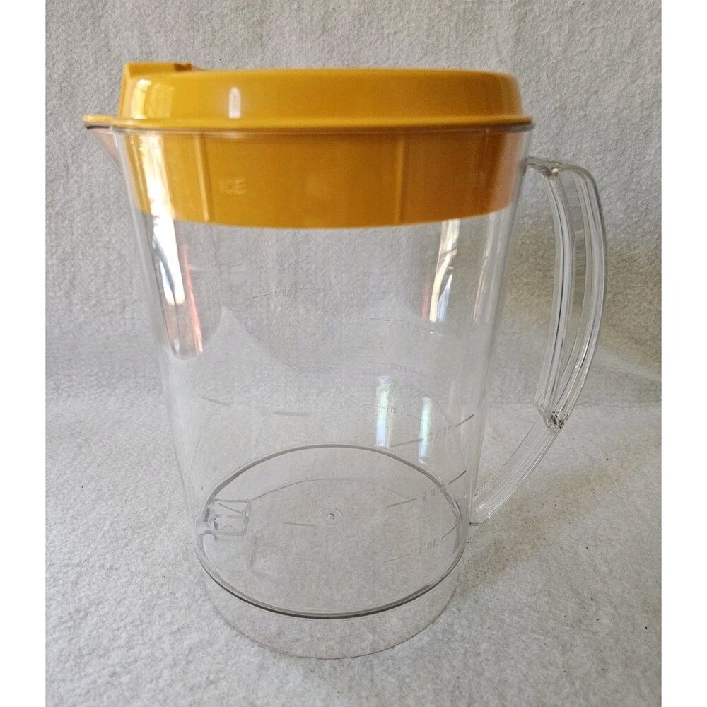 Mr Coffee Iced Tea Maker TM3.5 Replacement Pitcher Yellow Lid 3 Quart Plastic